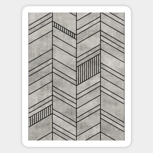 Concrete Chevron Pattern Sticker